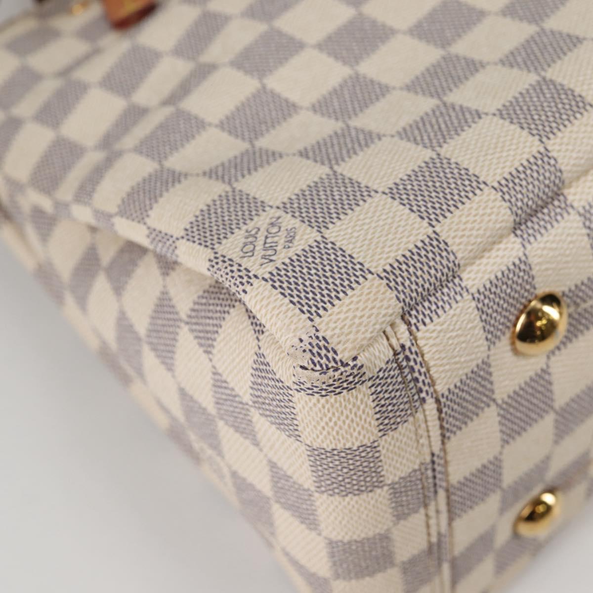 LOUIS VUITTON Damier Azur Lymington Tote Bag 2way N40022 LV Auth 135294M