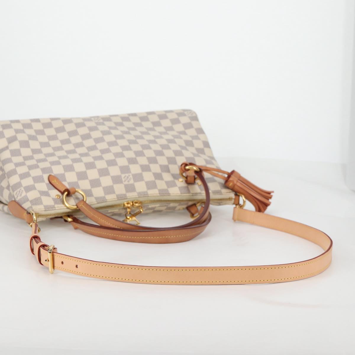 LOUIS VUITTON Damier Azur Lymington Tote Bag 2way N40022 LV Auth 135294M