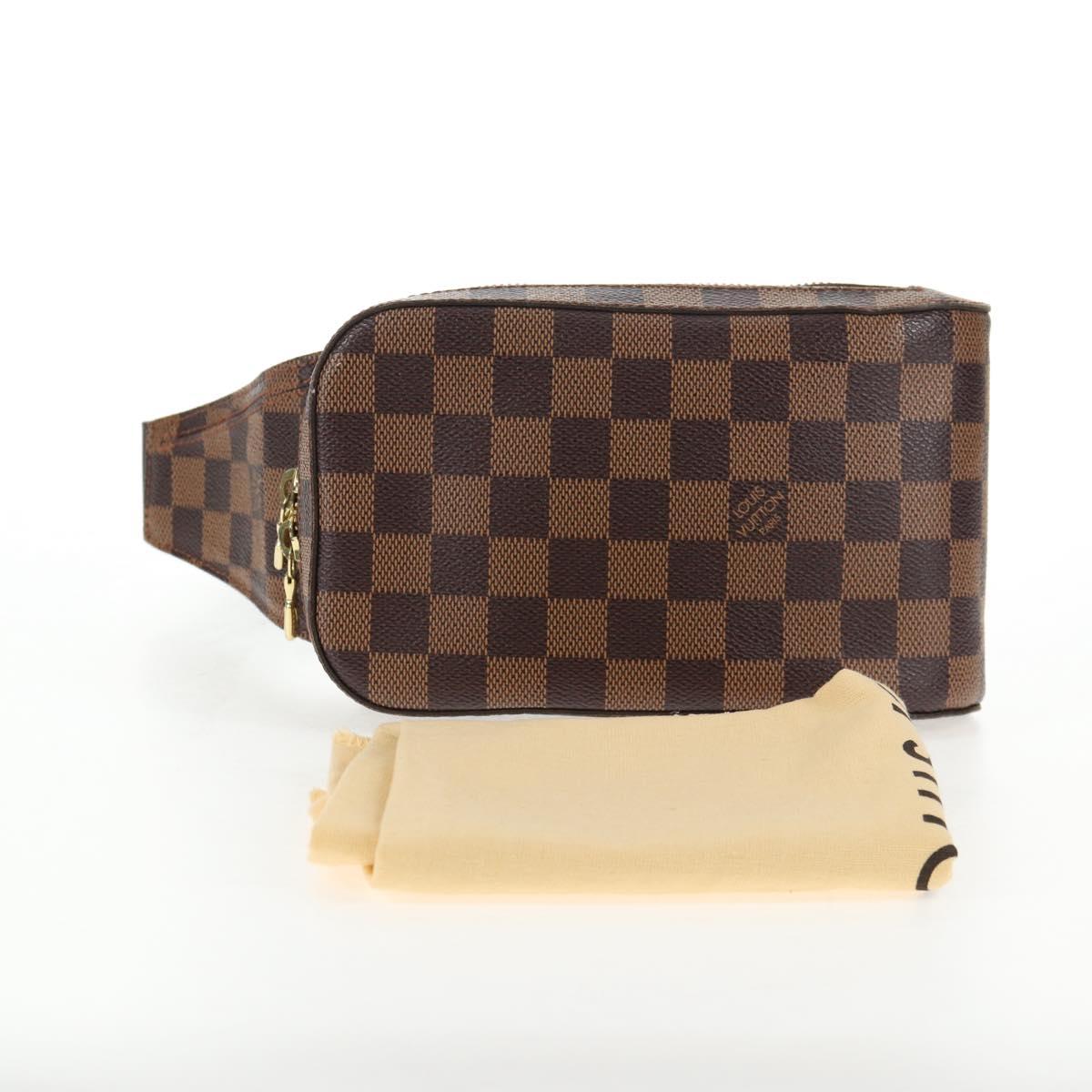 LOUIS VUITTON Damier Ebene Geronimos Shoulder Bag N51994 LV Auth 135296V