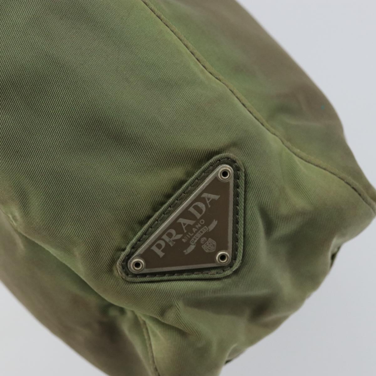 PRADA Tote Bag Nylon Khaki Auth 135309