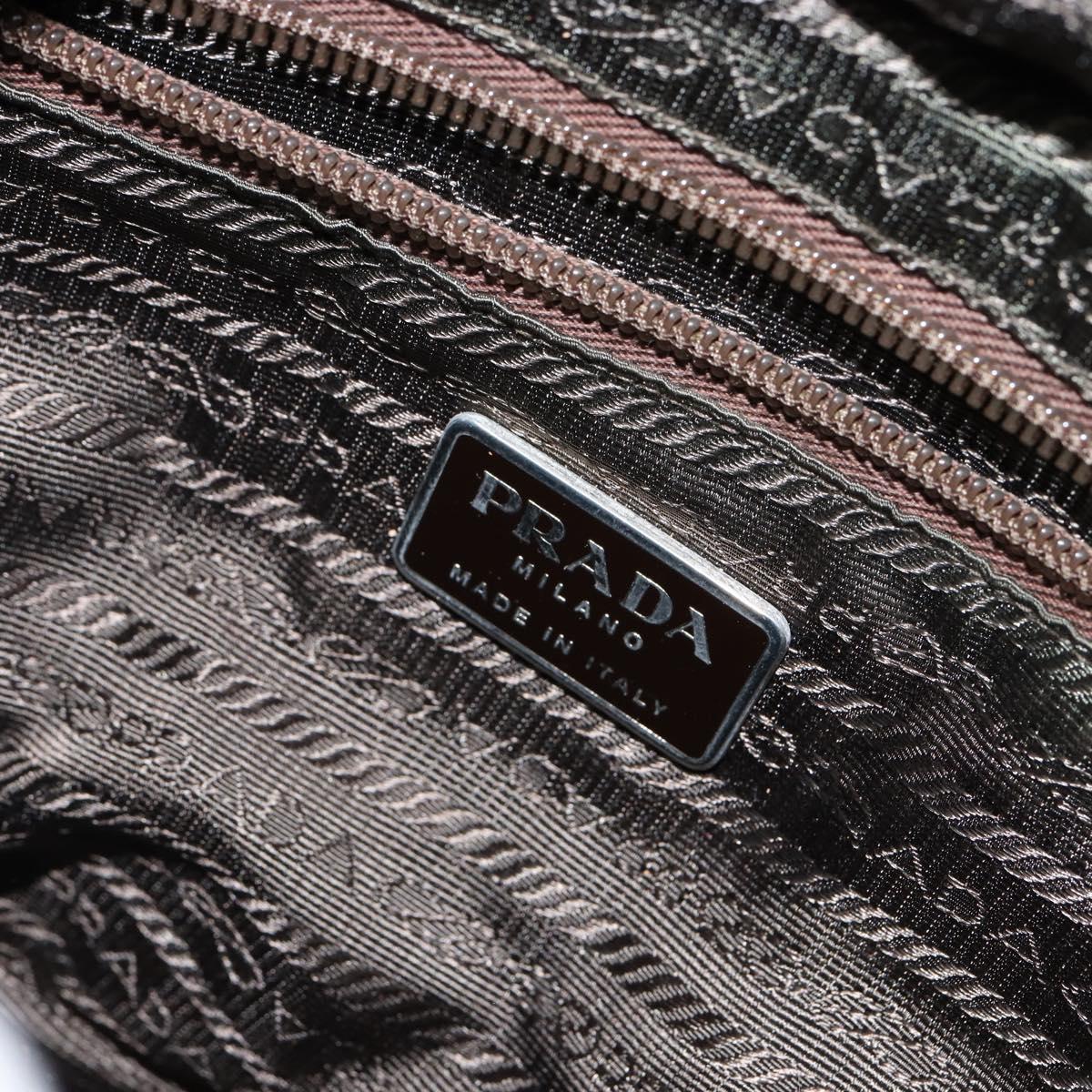 PRADA Tote Bag Nylon Khaki Auth 135309
