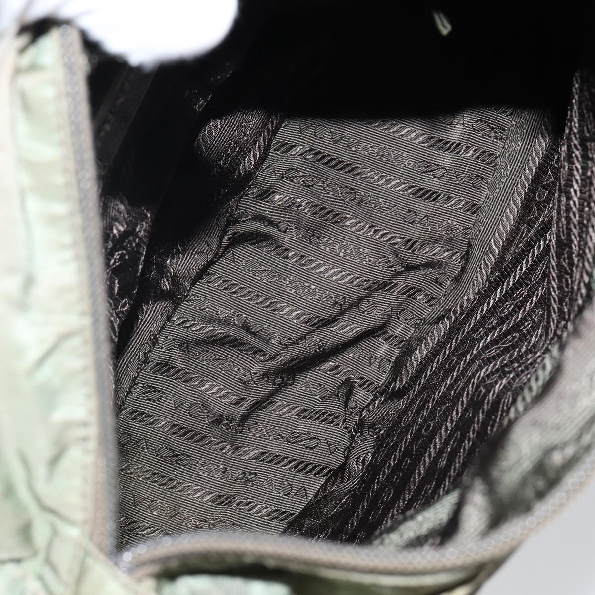 PRADA Tote Bag Nylon Khaki Auth 135309