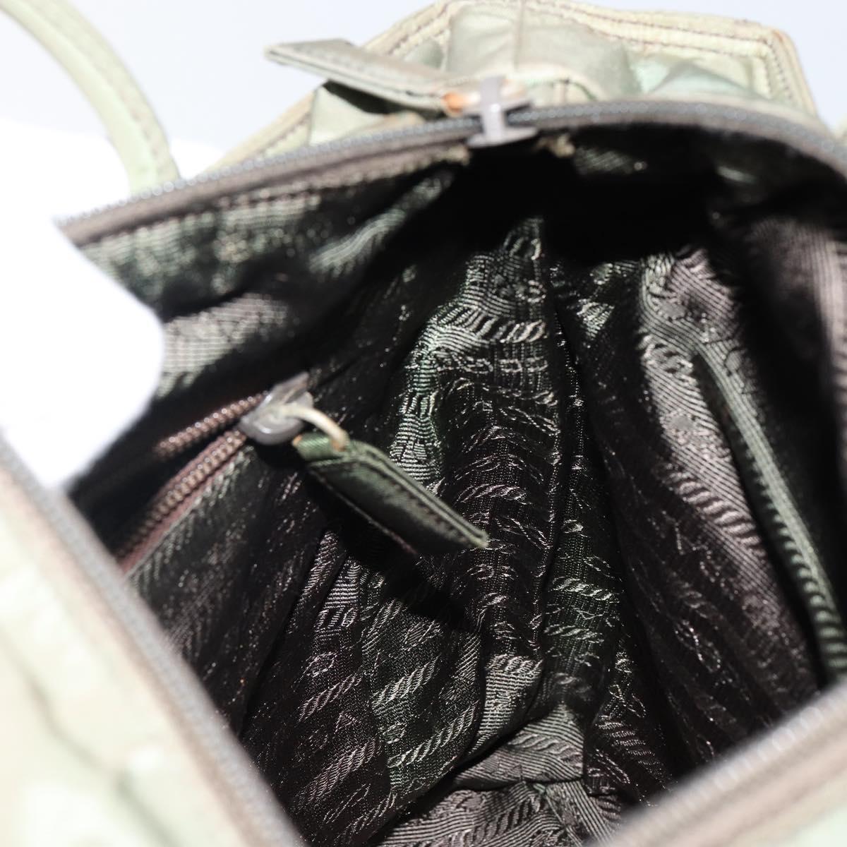 PRADA Tote Bag Nylon Khaki Auth 135309