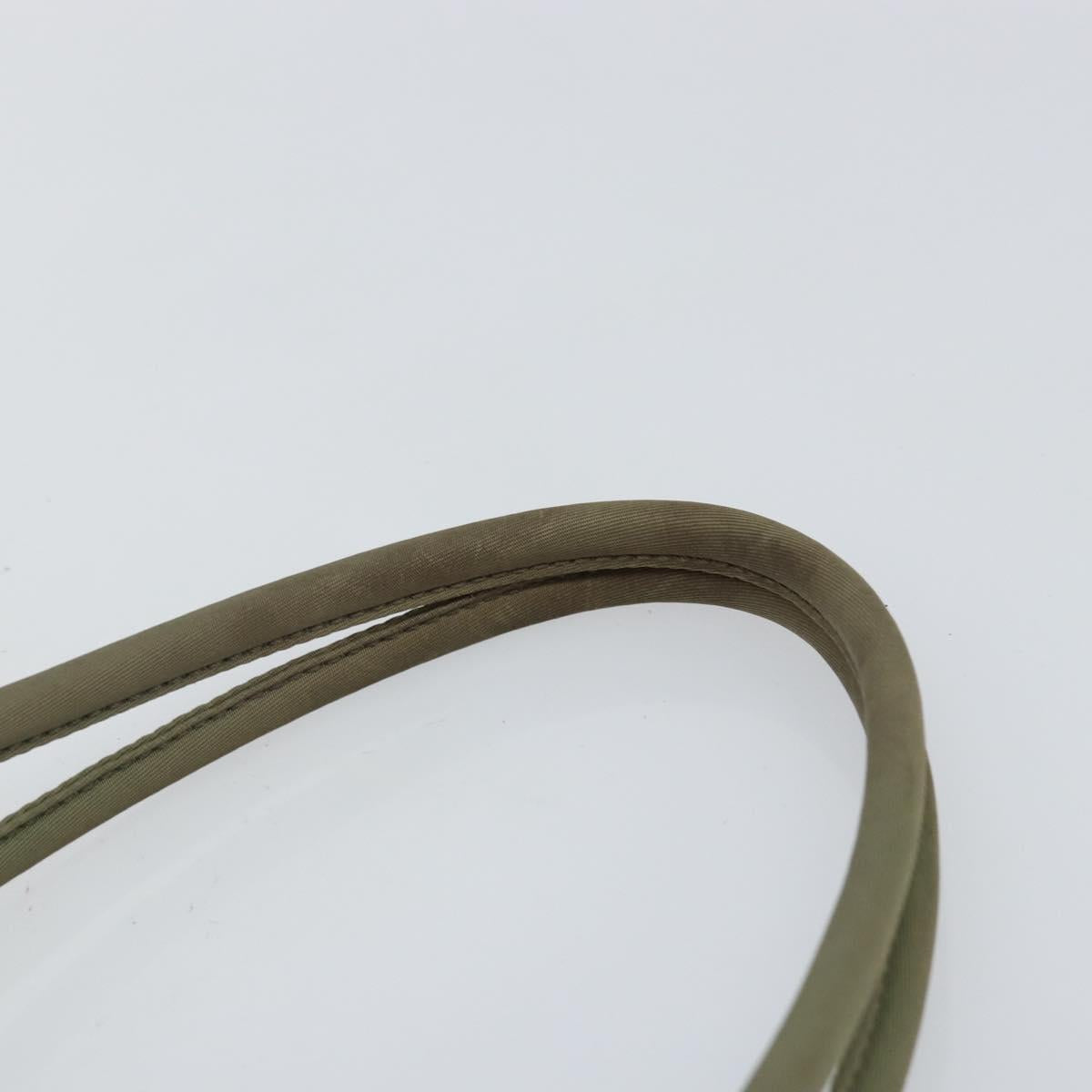 PRADA Tote Bag Nylon Khaki Auth 135309