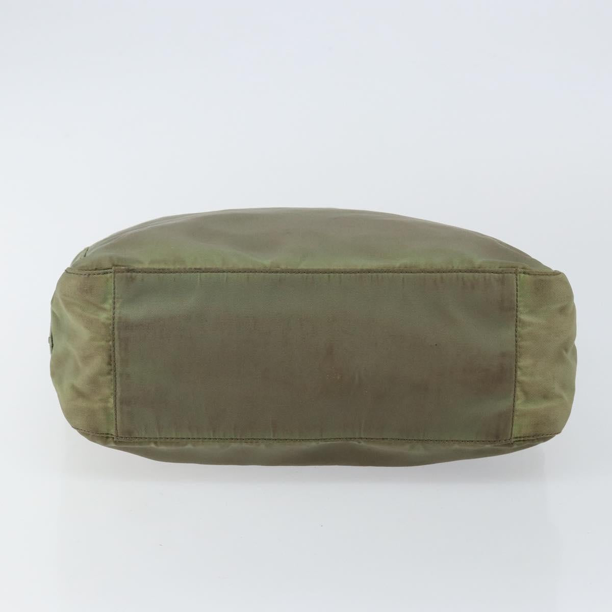PRADA Tote Bag Nylon Khaki Auth 135309