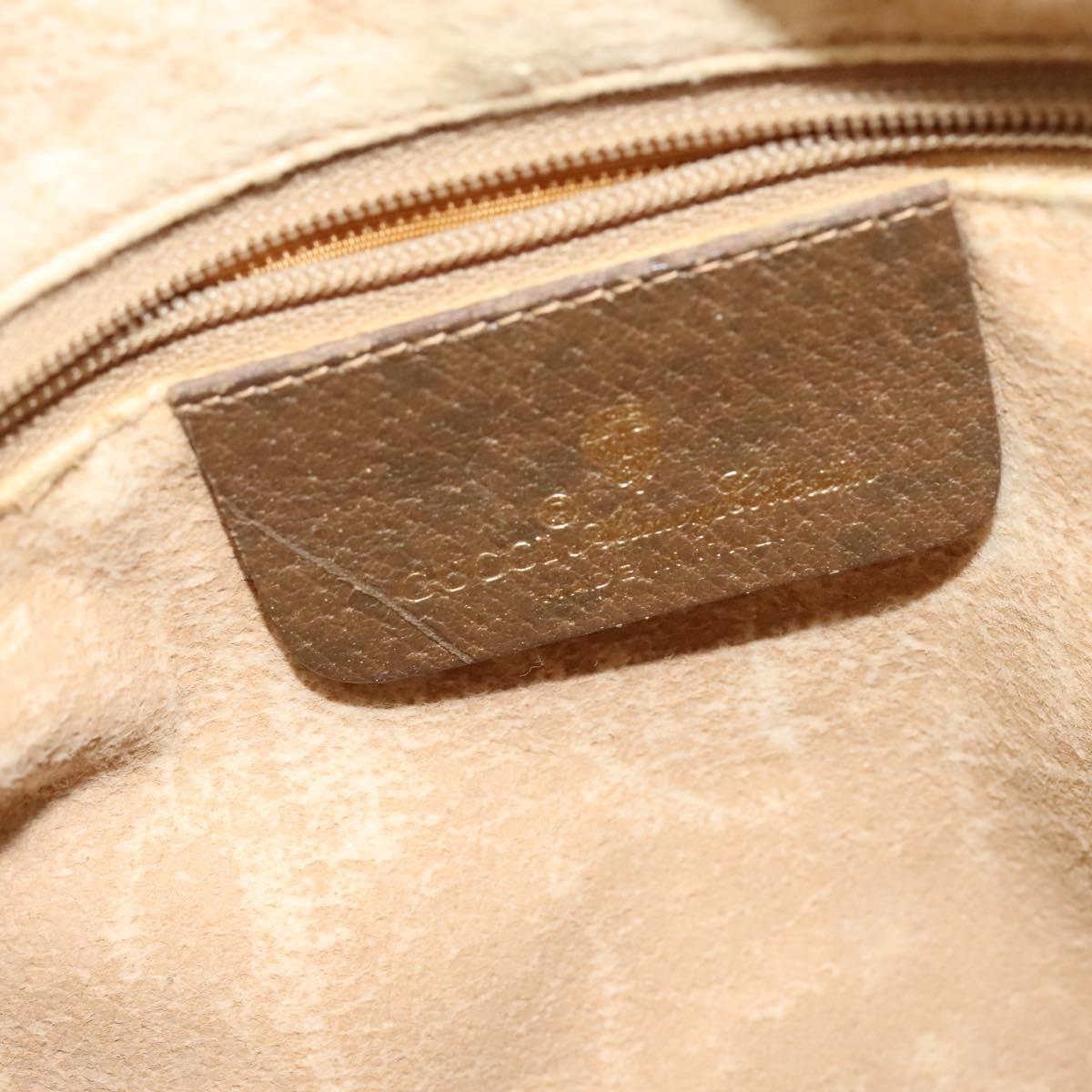 GUCCI GG Supreme Web Sherry Line Shoulder Bag PVC Beige 89 02 032 Auth 135357