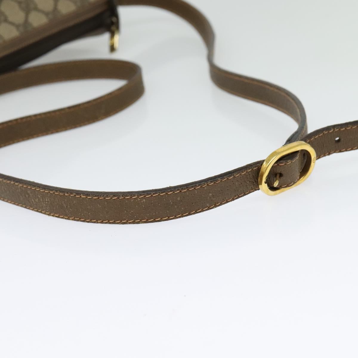 GUCCI GG Supreme Web Sherry Line Shoulder Bag PVC Beige 89 02 032 Auth 135357