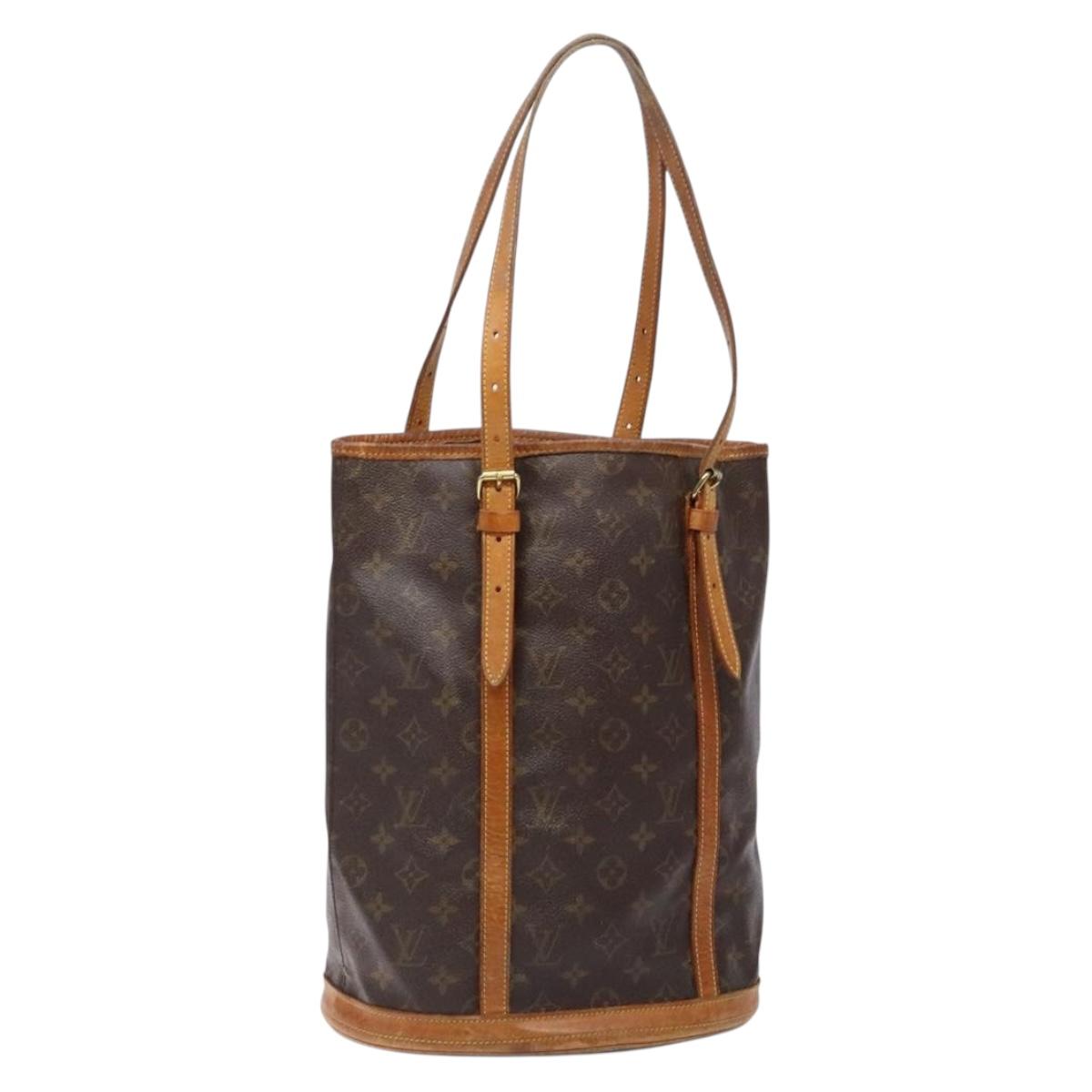 LOUIS VUITTON Monogram Bucket GM Shoulder Bag M42236 LV Auth 135369