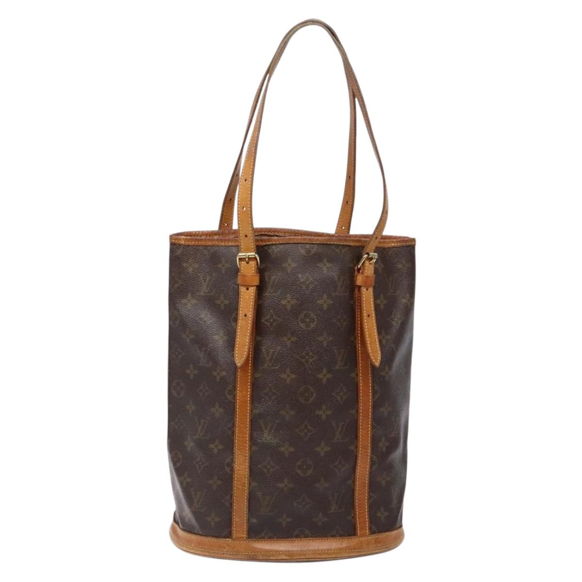 LOUIS VUITTON Monogram Bucket GM Shoulder Bag M42236 LV Auth 135369