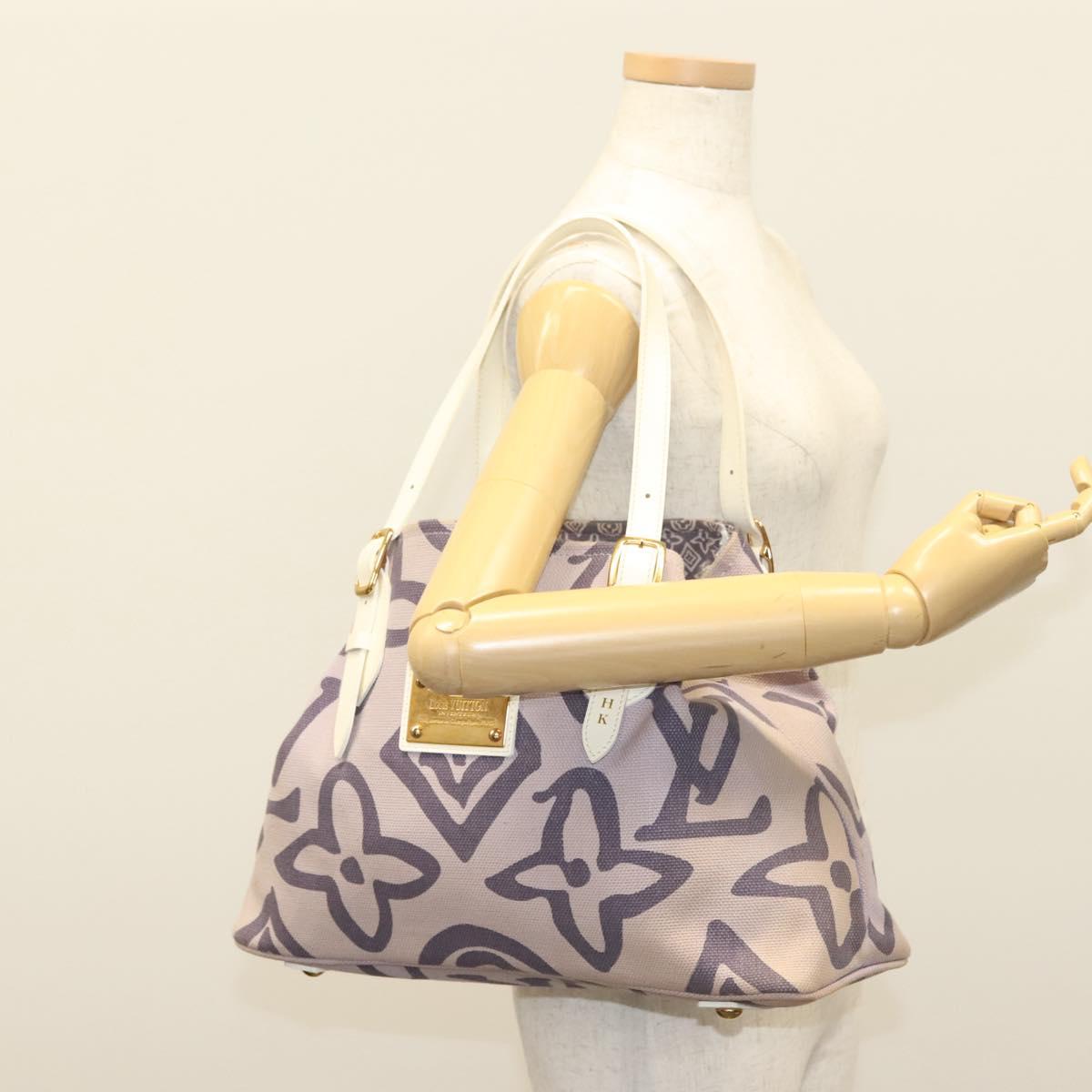 LOUIS VUITTON Cruise line Taicienne PM Bag Canvas Lila M95680 LV Auth 135371