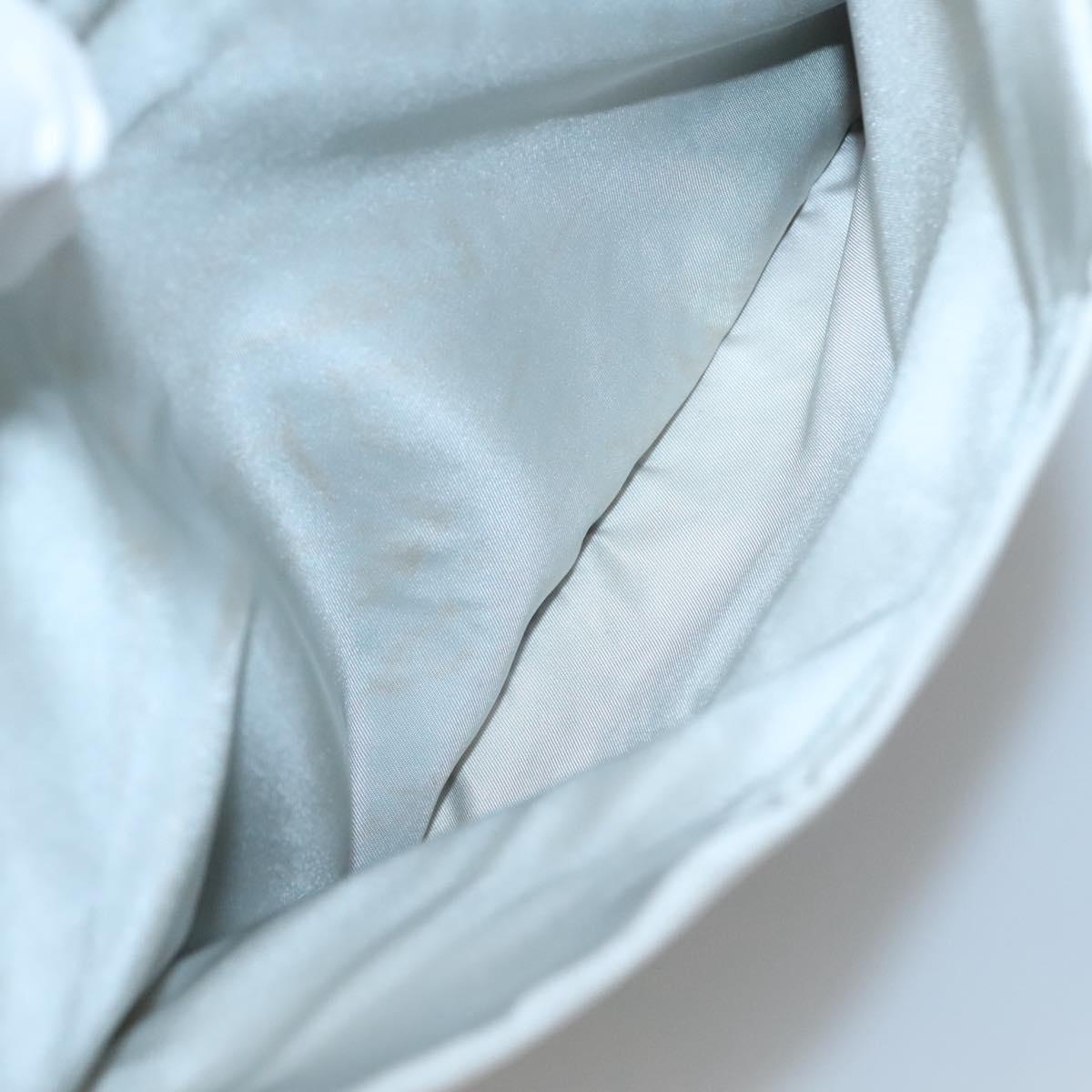 PRADA Tote Bag Nylon Gray Silver Auth 135382