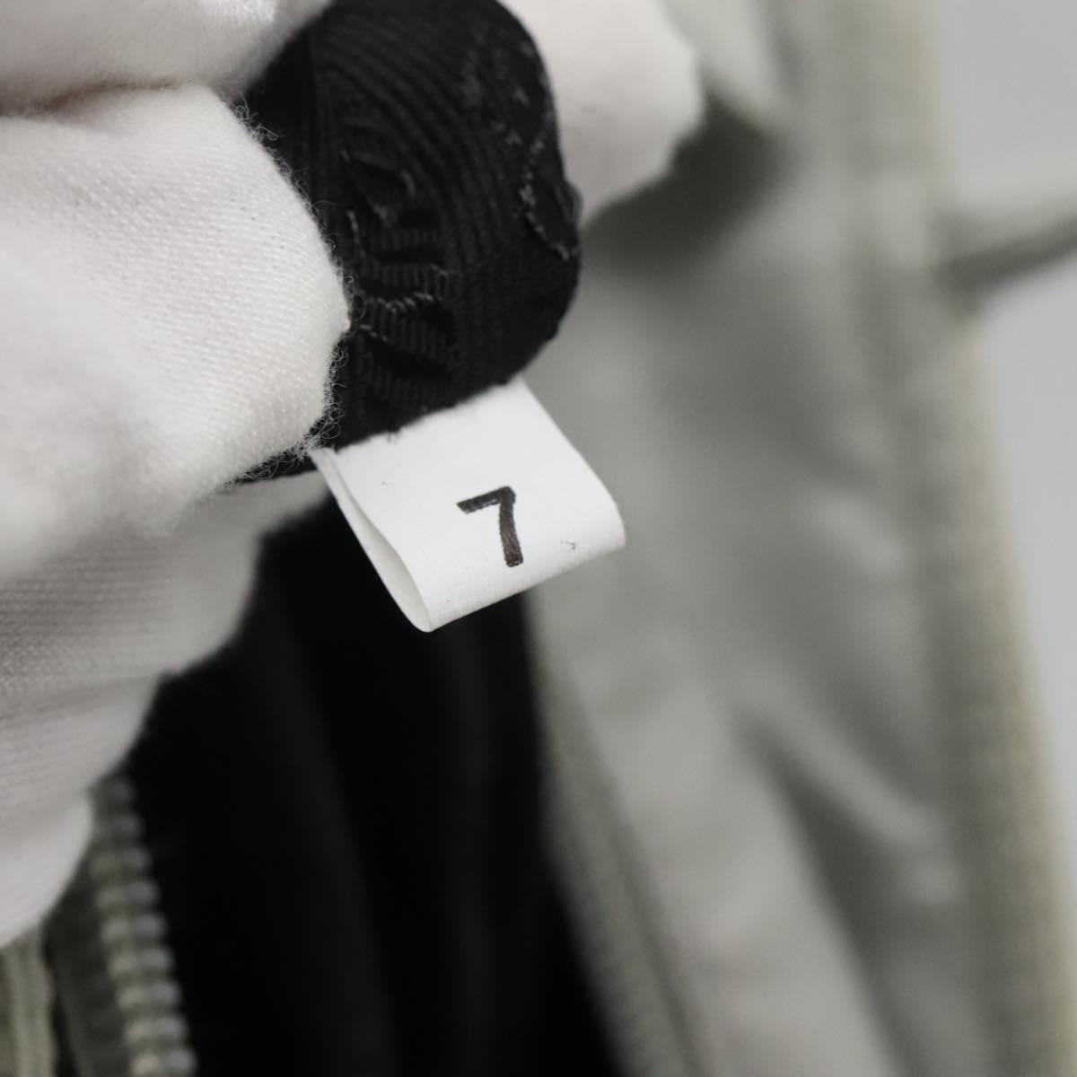 PRADA Tote Bag Nylon Gray Silver Auth 135382