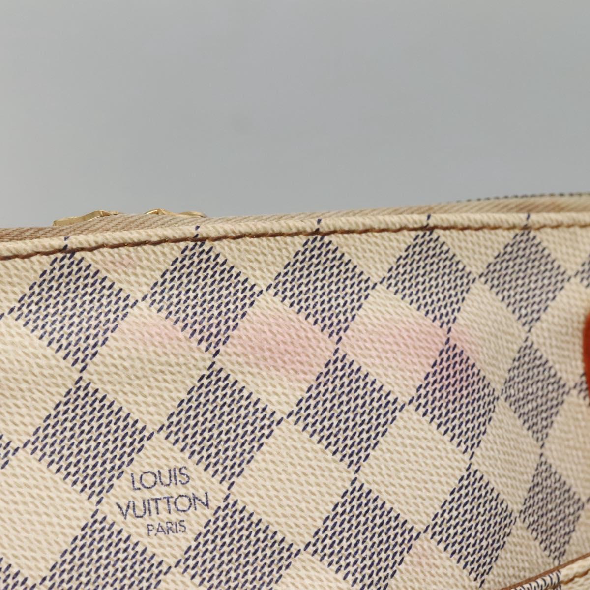 LOUIS VUITTON Damier Azur Figeri PM Shoulder Bag N41176 LV Auth 135424