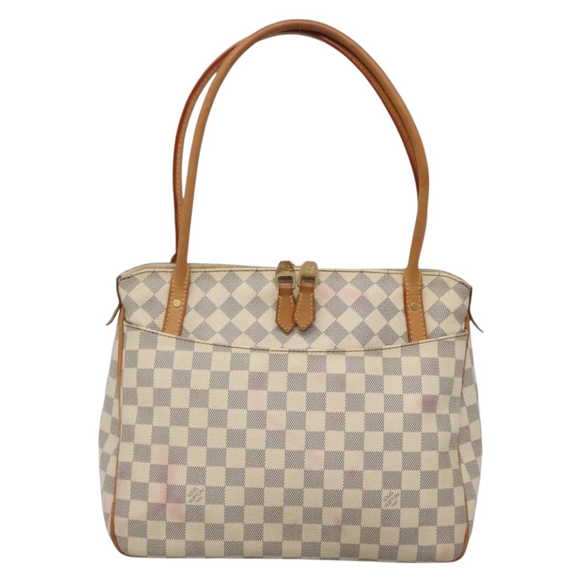 LOUIS VUITTON Damier Azur Figeri PM Shoulder Bag N41176 LV Auth 135424