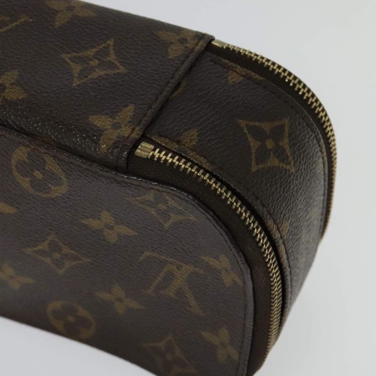 LOUIS VUITTON Monogram Trousse Blush GM Cosmetic Pouch M47505 LV Auth 135428