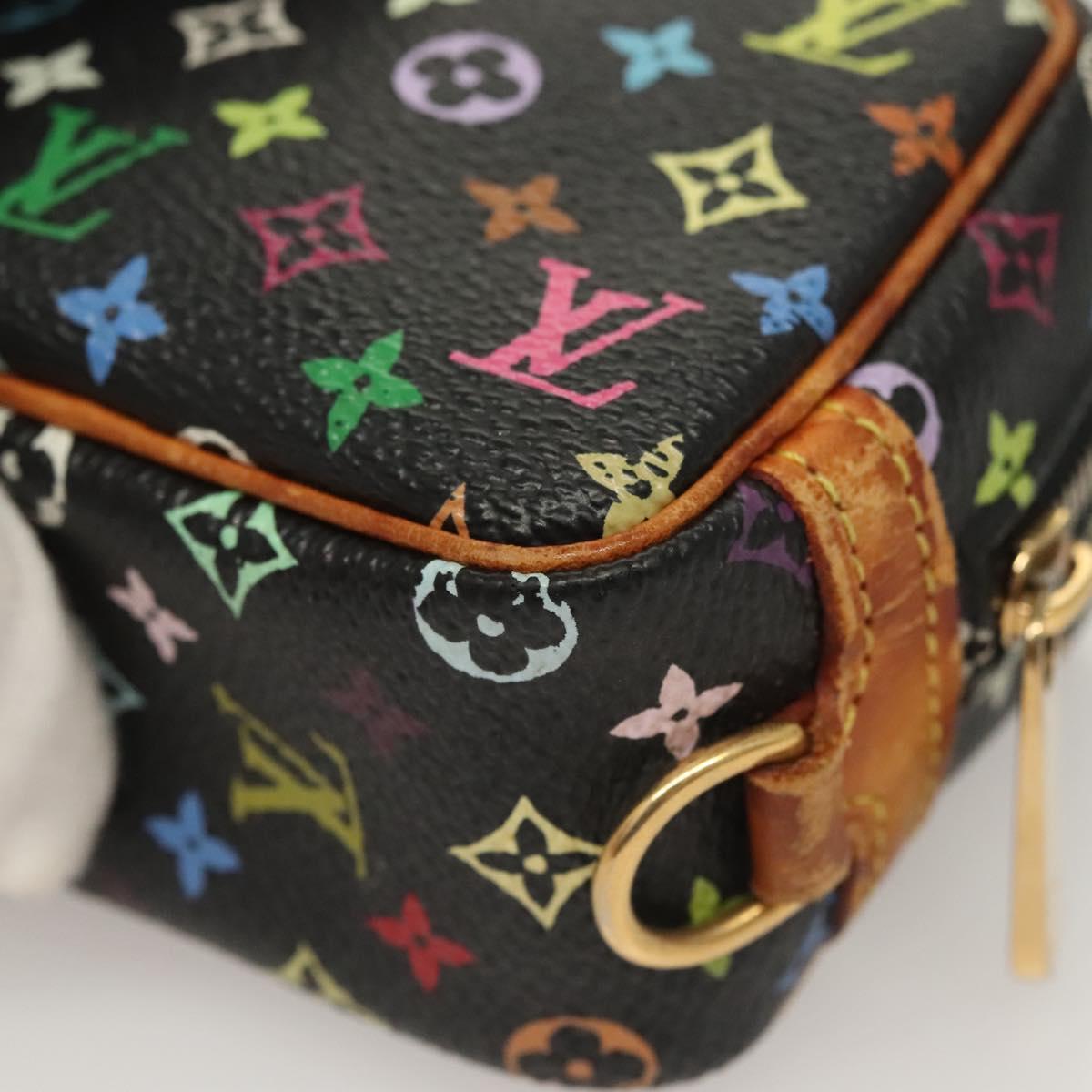 LOUIS VUITTON Multicolor Trousse Wapity Pouch Black M58034 Auth 135439