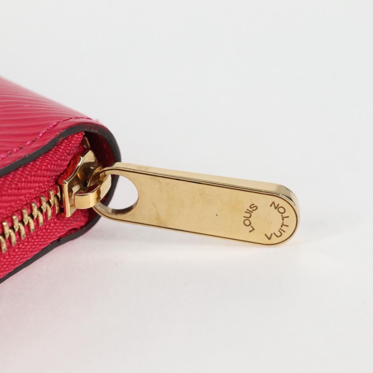LOUIS VUITTON Epi Zippy Wallet Long Wallet Pink M62609 LV Auth 135440M