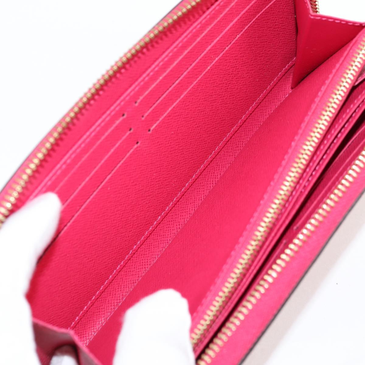 LOUIS VUITTON Epi Zippy Wallet Long Wallet Pink M62609 LV Auth 135440M