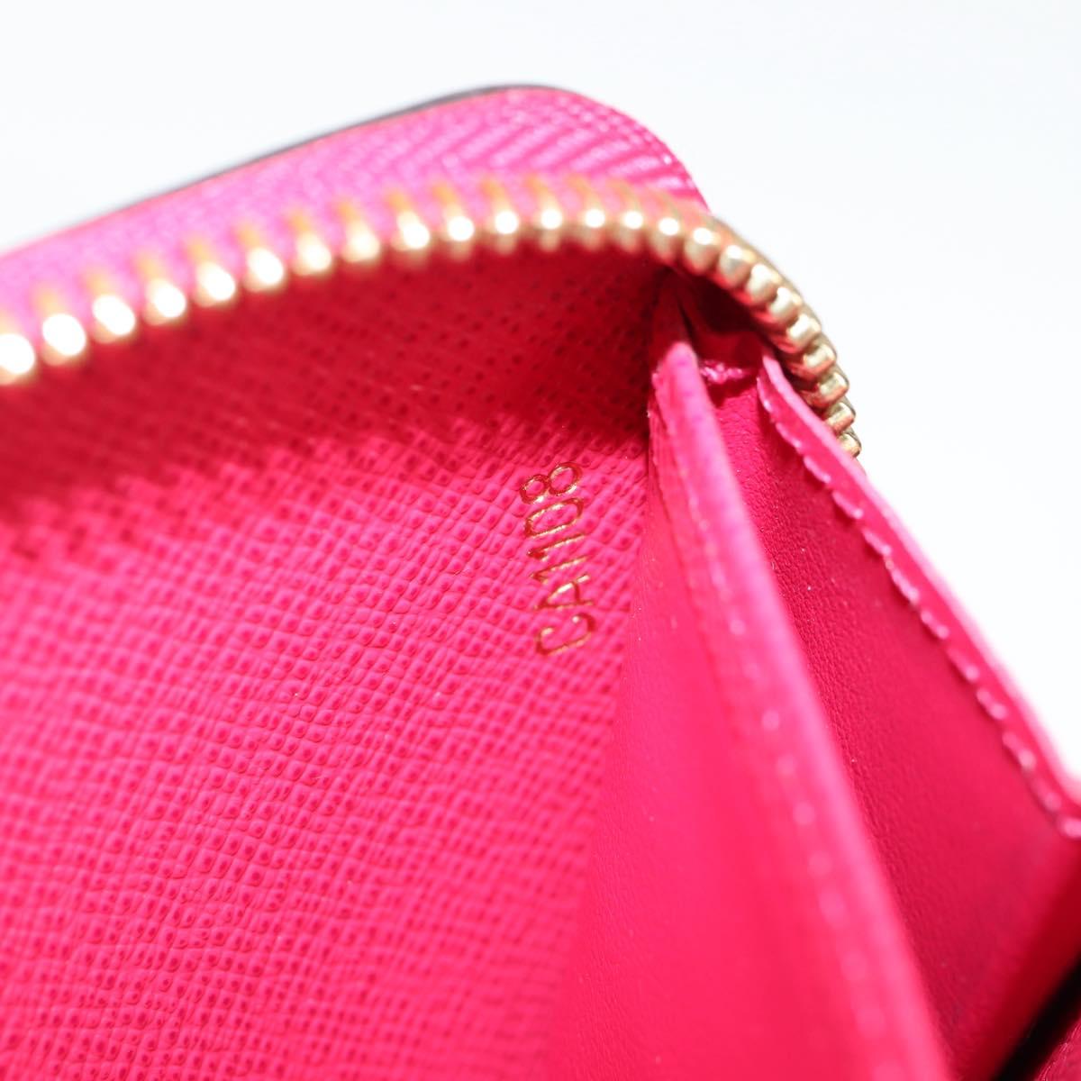 LOUIS VUITTON Epi Zippy Wallet Long Wallet Pink M62609 LV Auth 135440M