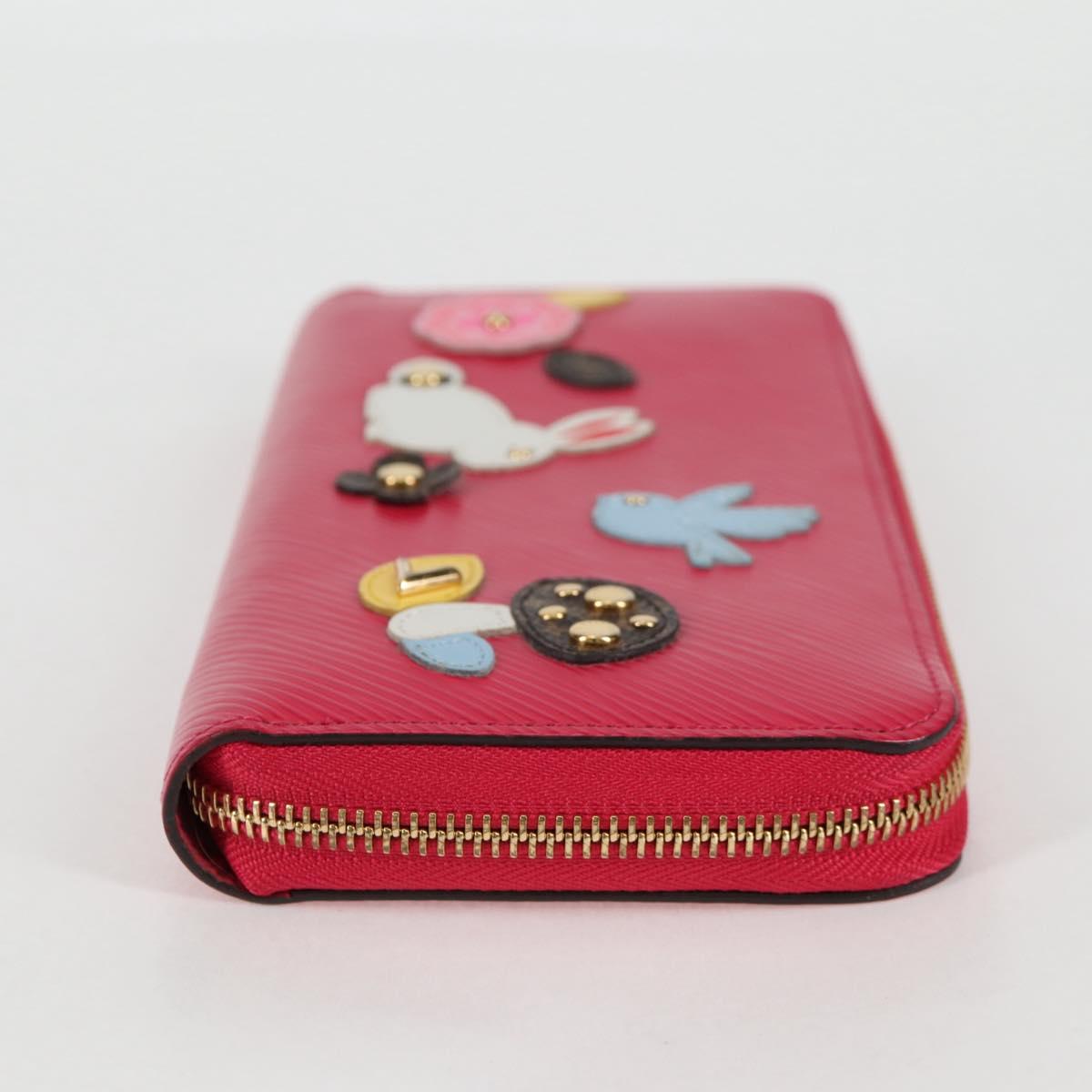 LOUIS VUITTON Epi Zippy Wallet Long Wallet Pink M62609 LV Auth 135440M