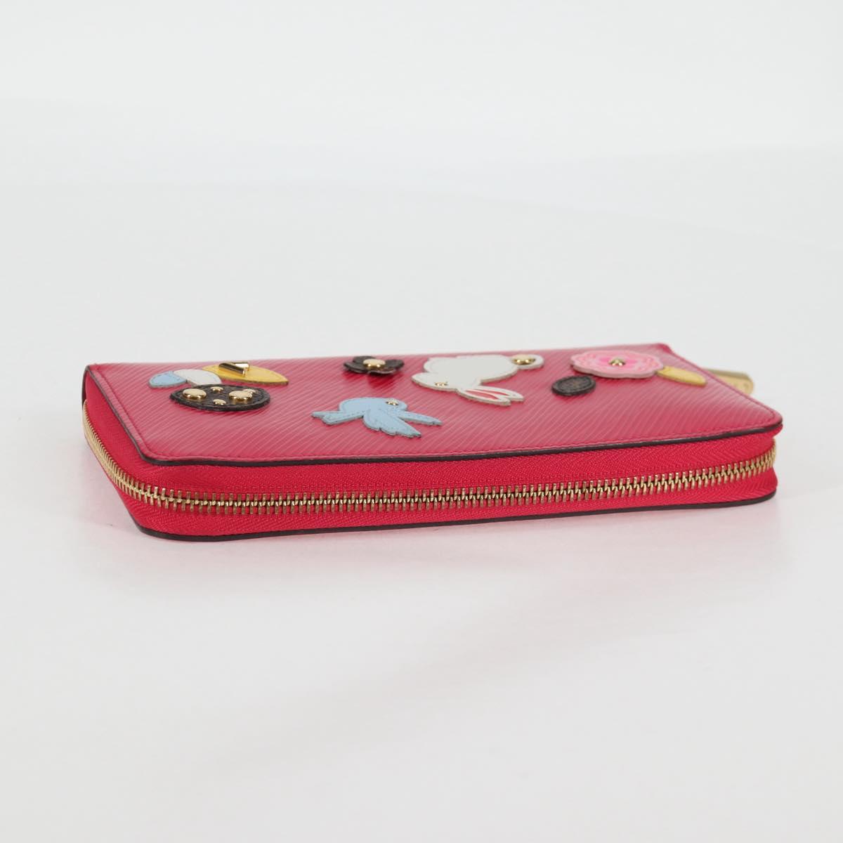 LOUIS VUITTON Epi Zippy Wallet Long Wallet Pink M62609 LV Auth 135440M