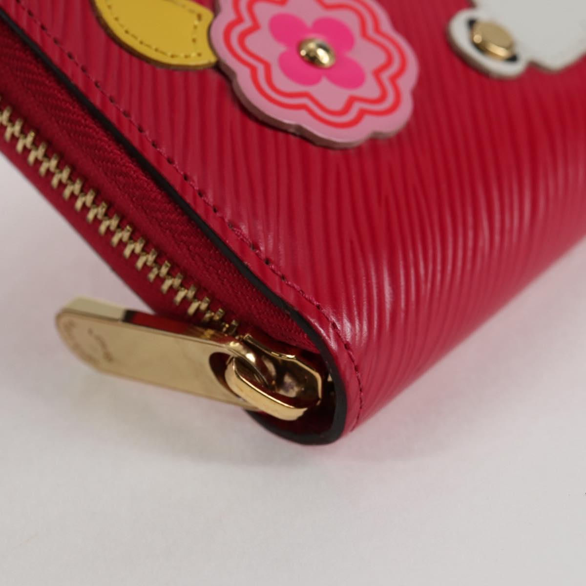 LOUIS VUITTON Epi Zippy Wallet Long Wallet Pink M62609 LV Auth 135440M