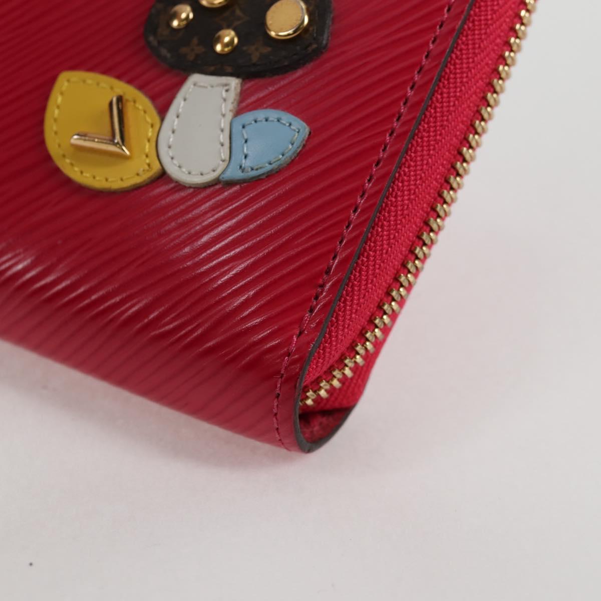 LOUIS VUITTON Epi Zippy Wallet Long Wallet Pink M62609 LV Auth 135440M