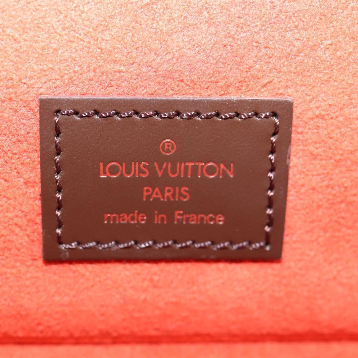 LOUIS VUITTON Damier Ebene Watch case Accessory Case LV Auth 135442V