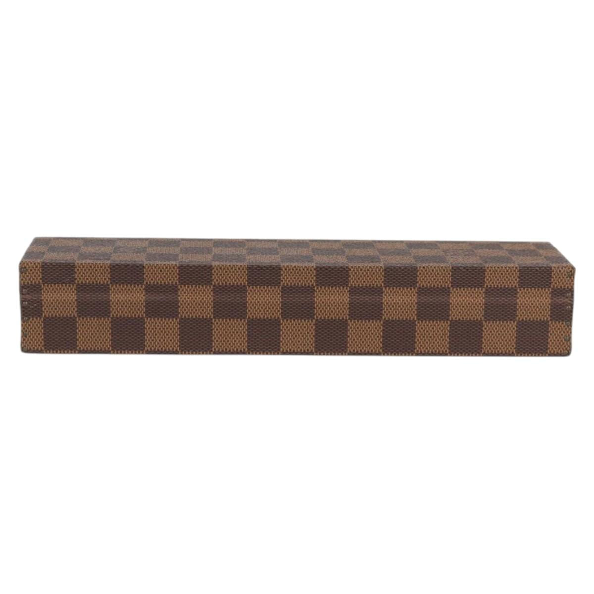 LOUIS VUITTON Damier Ebene Watch case Accessory Case LV Auth 135442SV