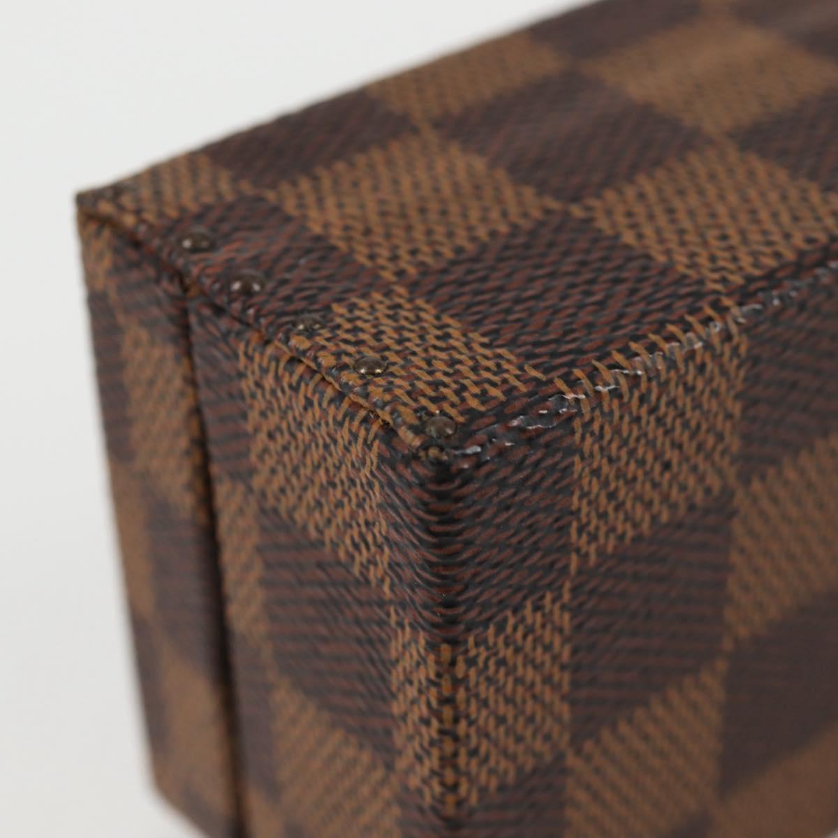 LOUIS VUITTON Damier Ebene Watch case Accessory Case LV Auth 135442SV