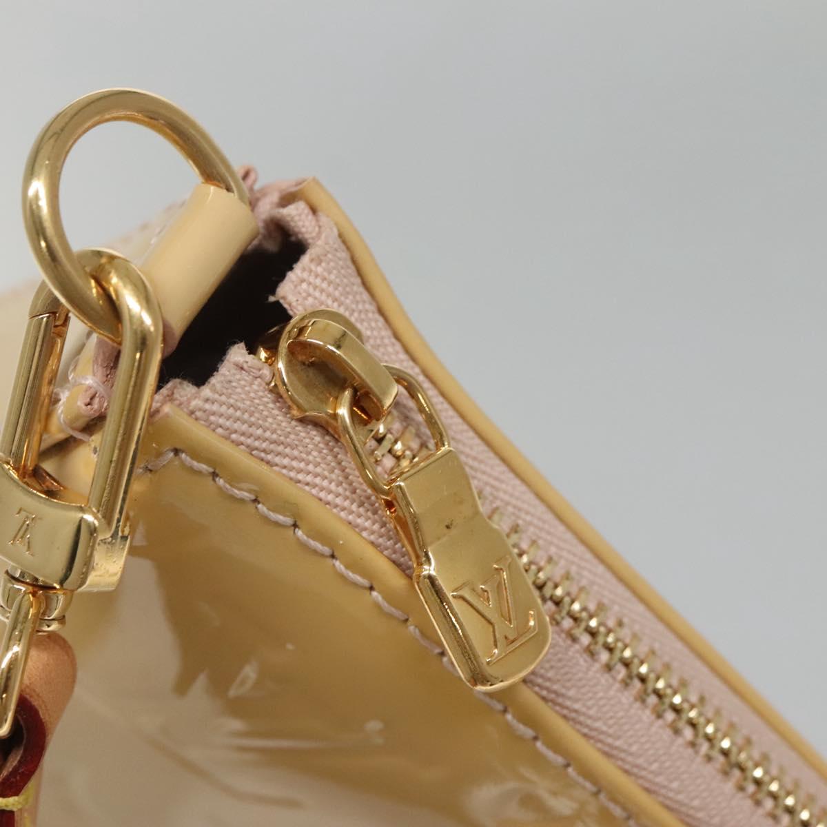 LOUIS VUITTON Vernis Pochette Accessoires Rose Angelique M90072 LV Auth 135464