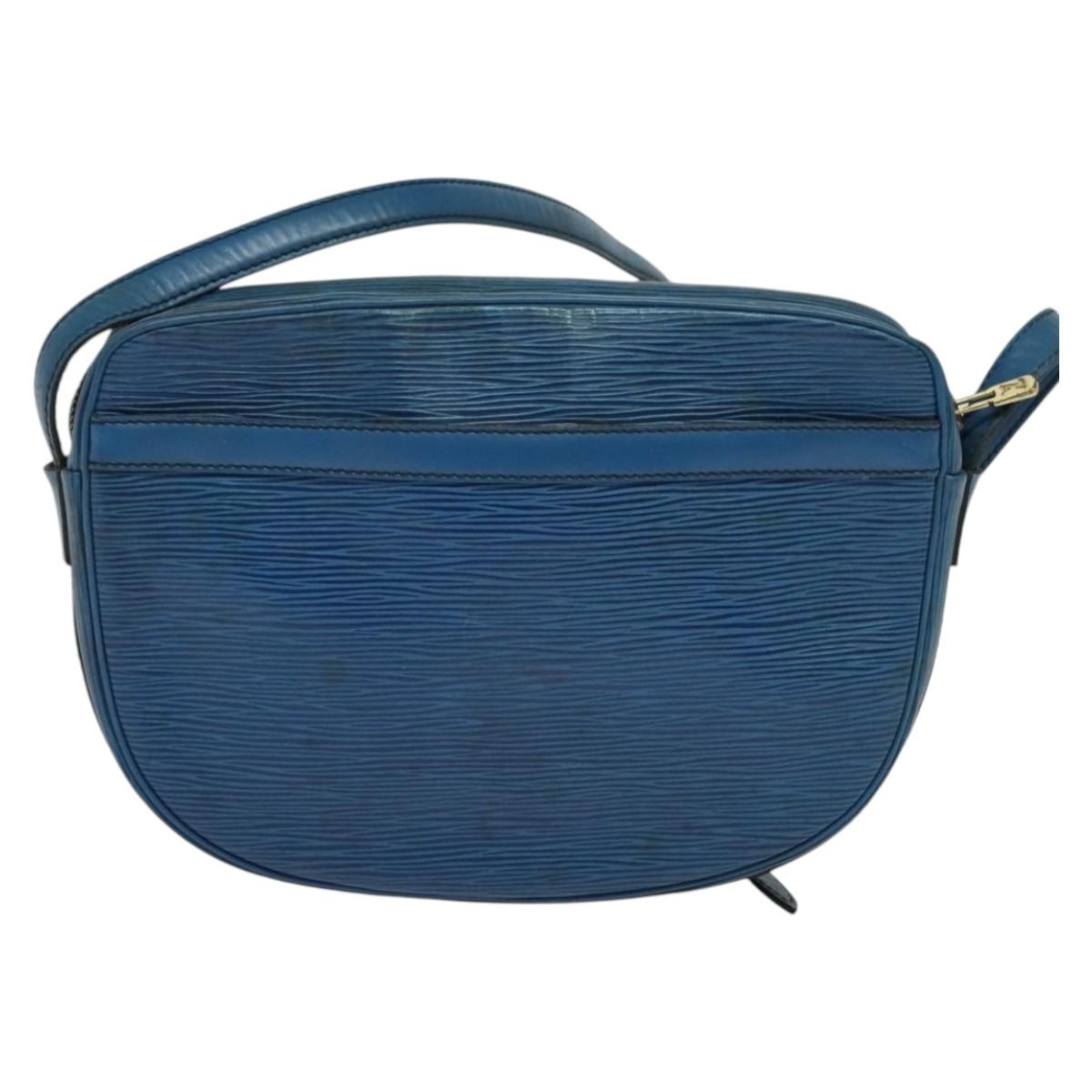 LOUIS VUITTON Epi June Feuille Shoulder Bag Blue M52155 LV Auth 135469