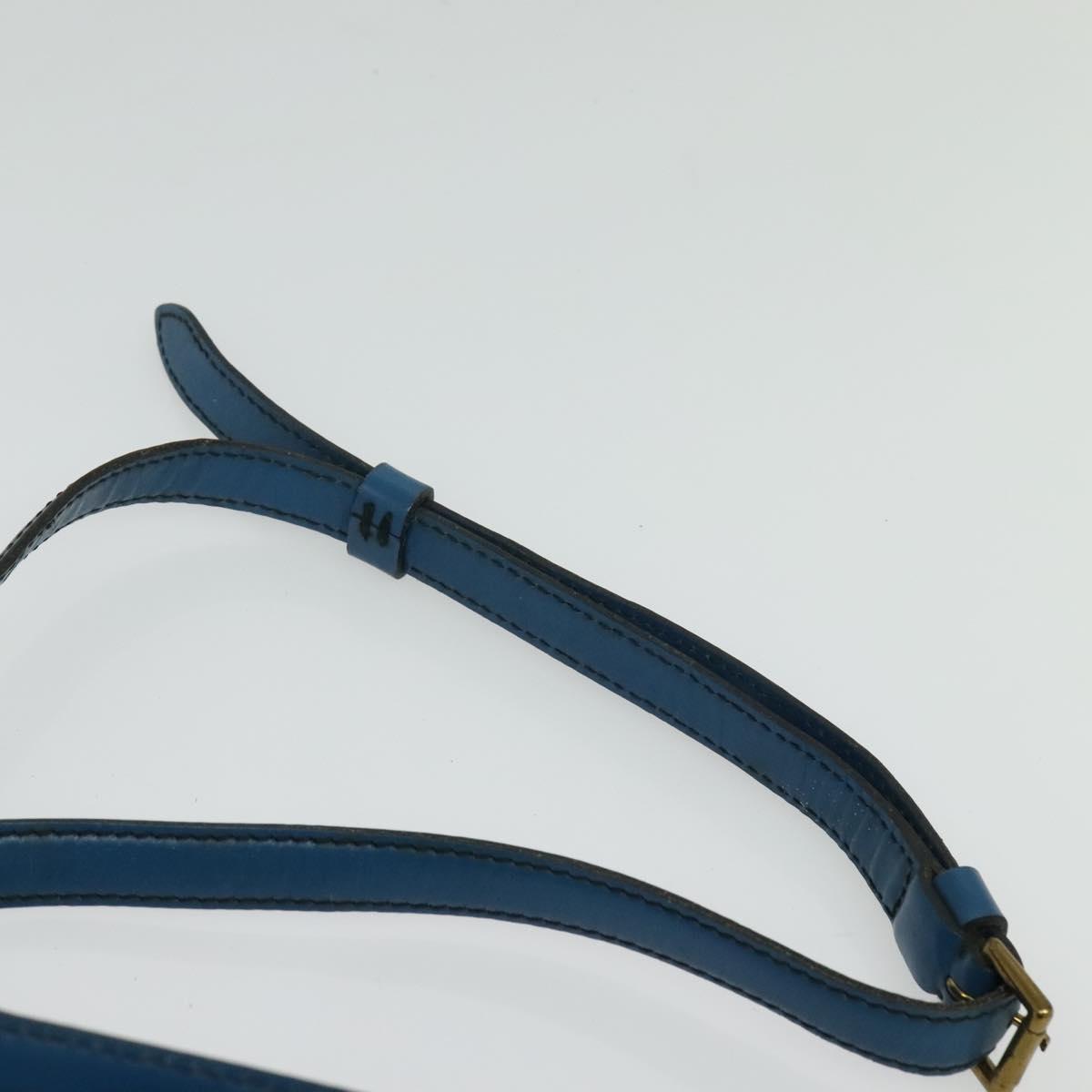 LOUIS VUITTON Epi June Feuille Shoulder Bag Blue M52155 LV Auth 135469