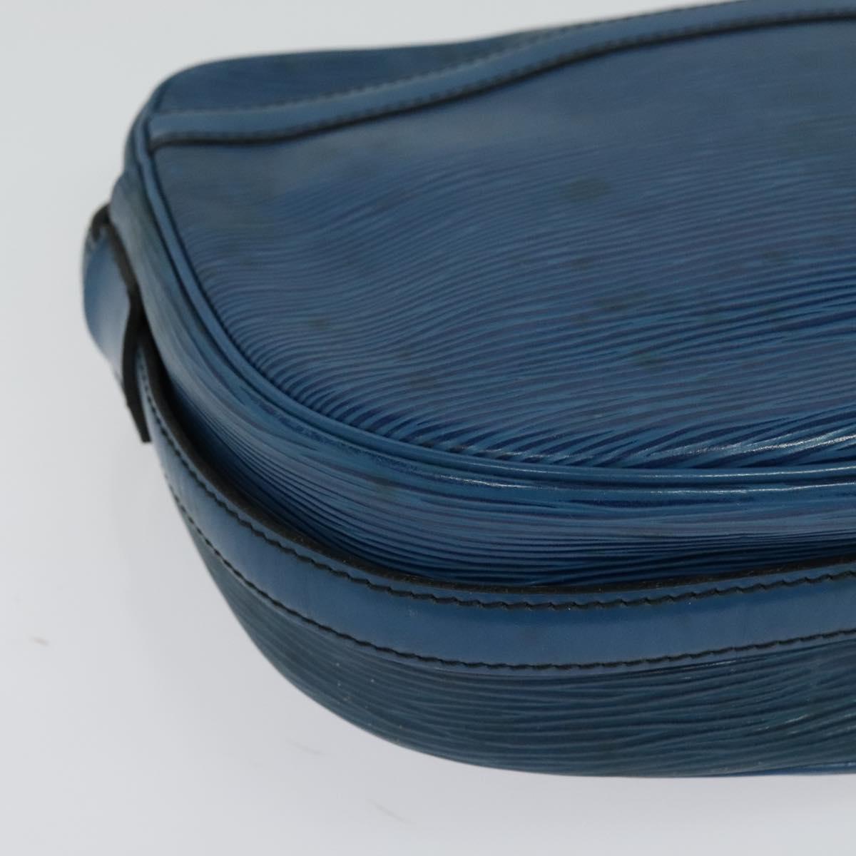 LOUIS VUITTON Epi June Feuille Shoulder Bag Blue M52155 LV Auth 135469