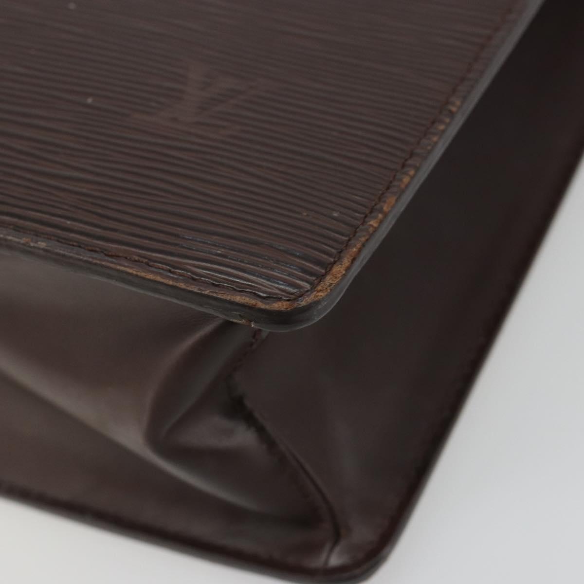 LOUIS VUITTON Epi Sac Plat Hand Bag Mocha M5908D LV Auth 135472