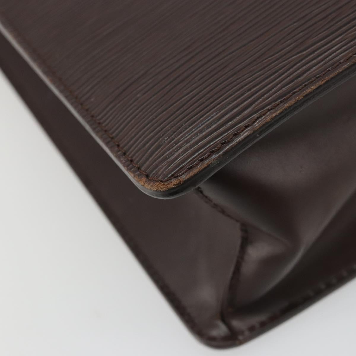 LOUIS VUITTON Epi Sac Plat Hand Bag Mocha M5908D LV Auth 135472