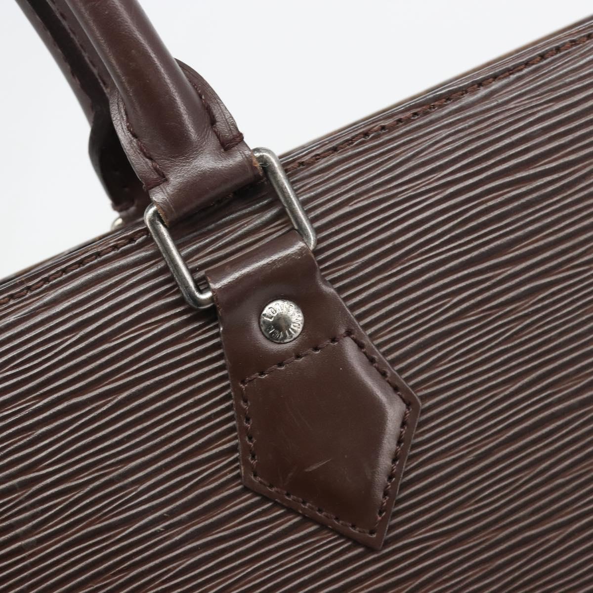 LOUIS VUITTON Epi Sac Plat Hand Bag Mocha M5908D LV Auth 135472