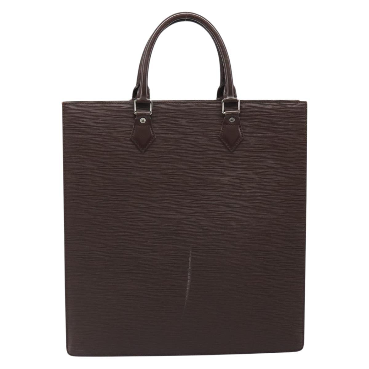 LOUIS VUITTON Epi Sac Plat Hand Bag Mocha M5908D LV Auth 135472