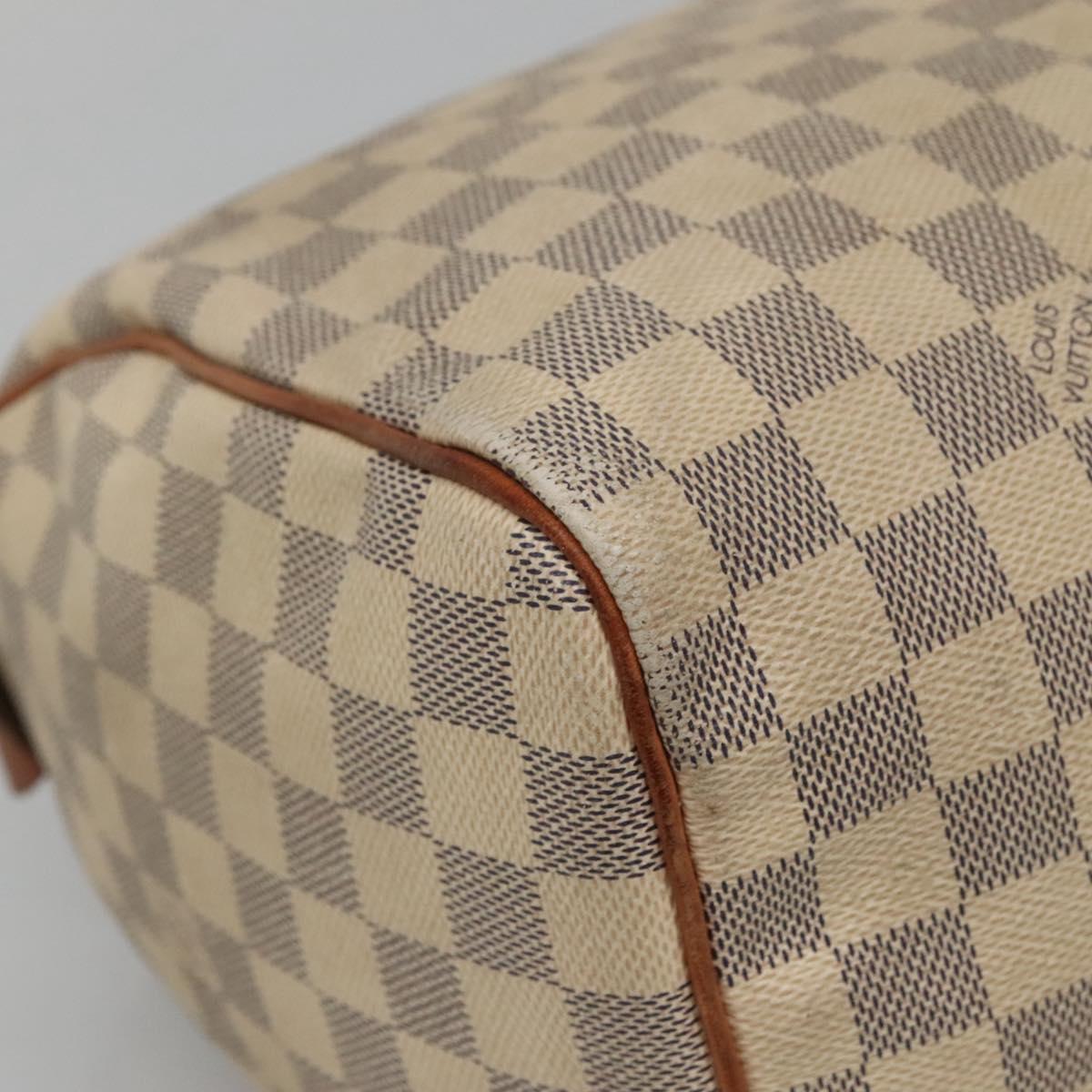 LOUIS VUITTON Damier Azur Speedy 30 Hand Bag N41533 LV Auth 135479