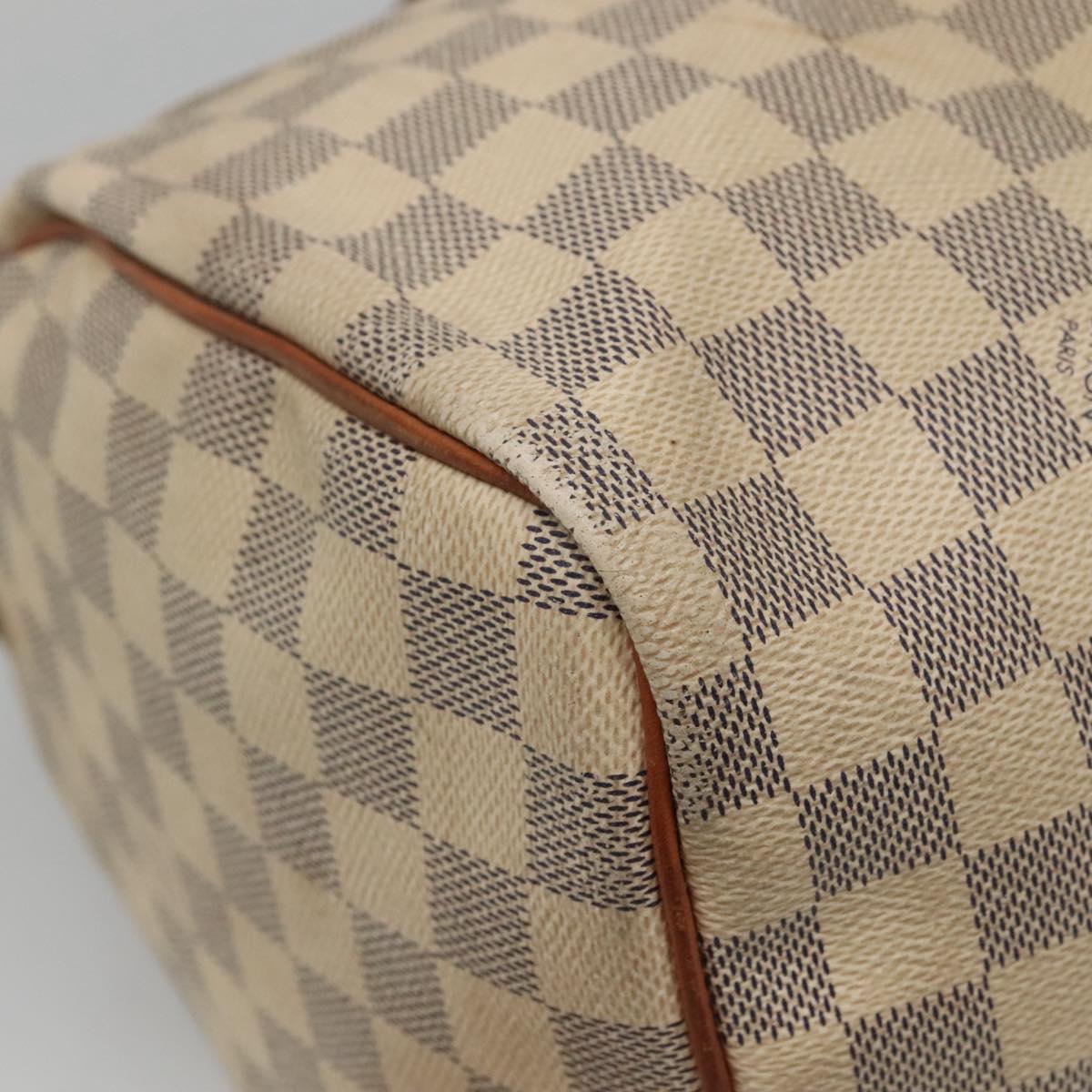 LOUIS VUITTON Damier Azur Speedy 30 Hand Bag N41533 LV Auth 135479
