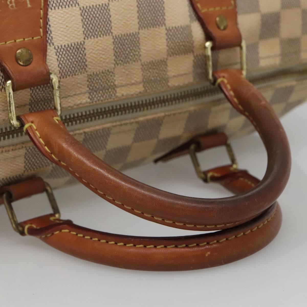 LOUIS VUITTON Damier Azur Speedy 30 Hand Bag N41533 LV Auth 135479