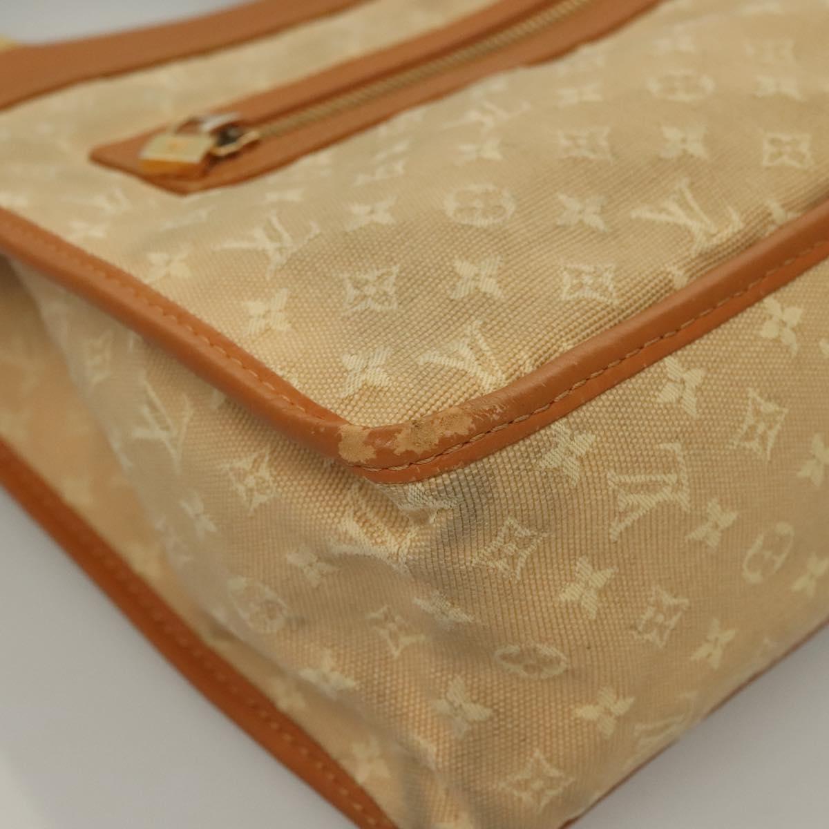 LOUIS VUITTON Monogram Mini Sac Catline Tote Bag Beige M92328 LV Auth 135480