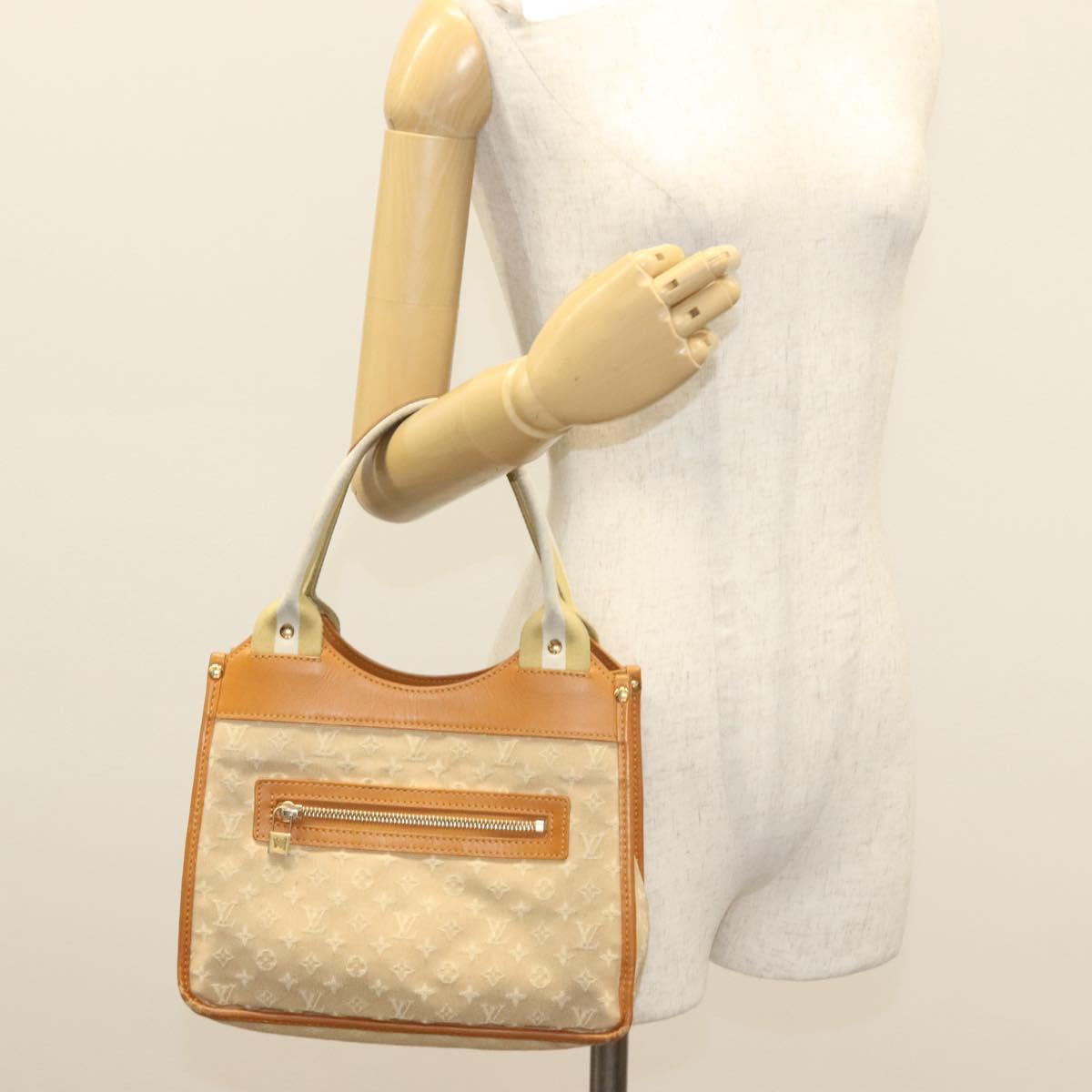 LOUIS VUITTON Monogram Mini Sac Catline Tote Bag Beige M92328 LV Auth 135480