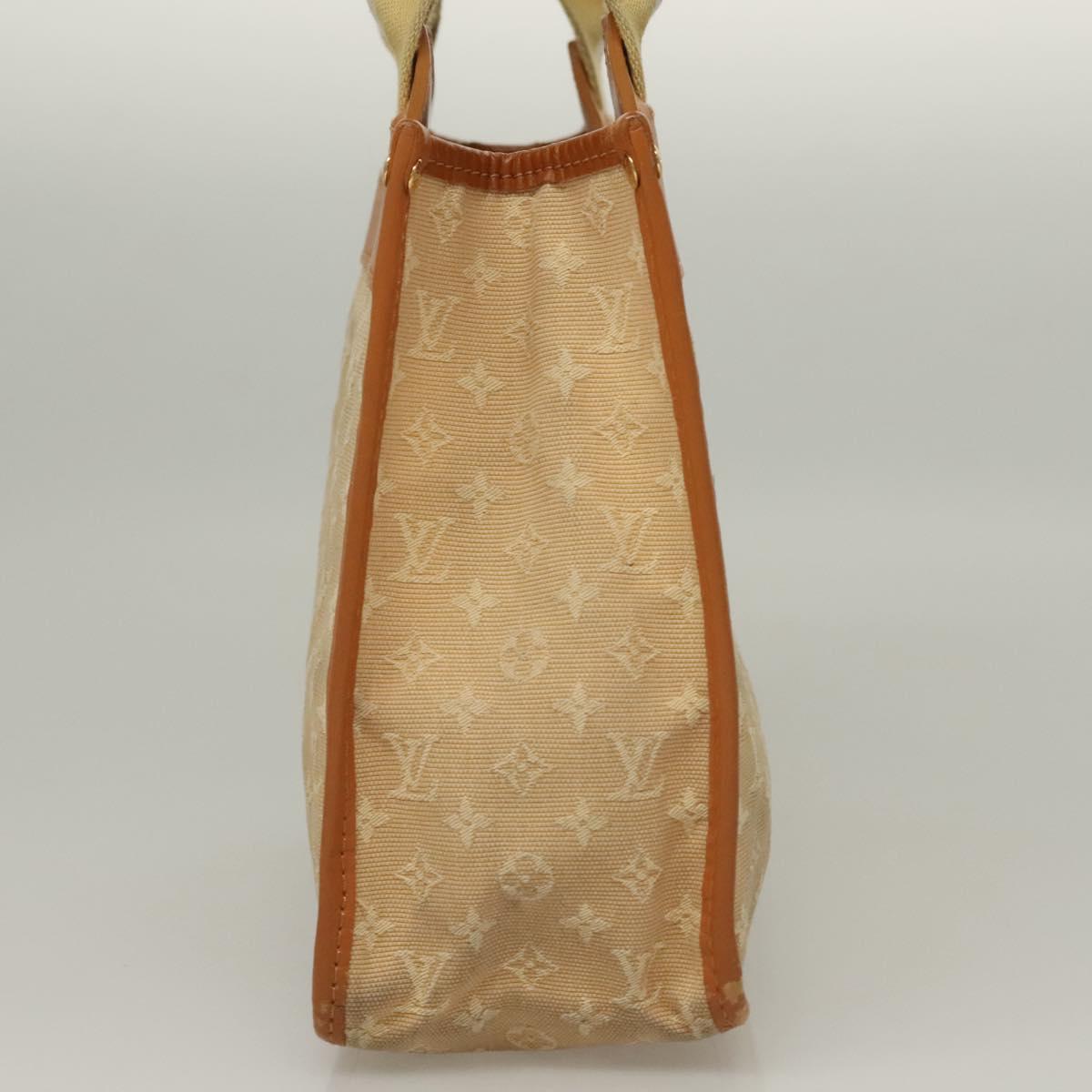 LOUIS VUITTON Monogram Mini Sac Catline Tote Bag Beige M92328 LV Auth 135480