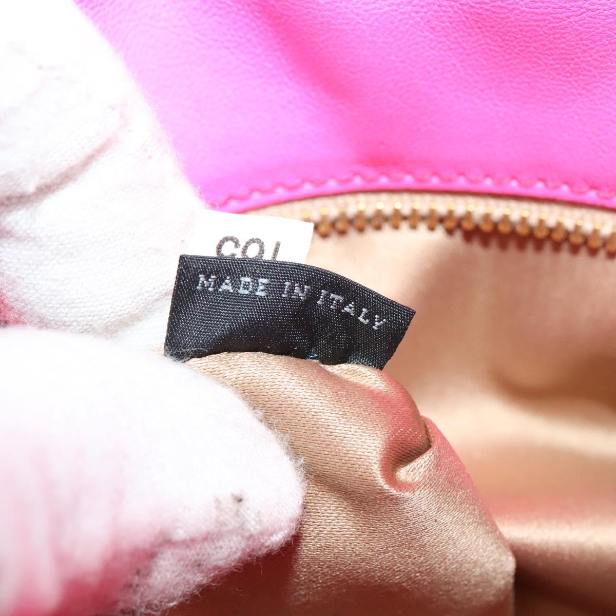 Miu Miu Shoulder Bag Sequin Pink Gold Auth 135485
