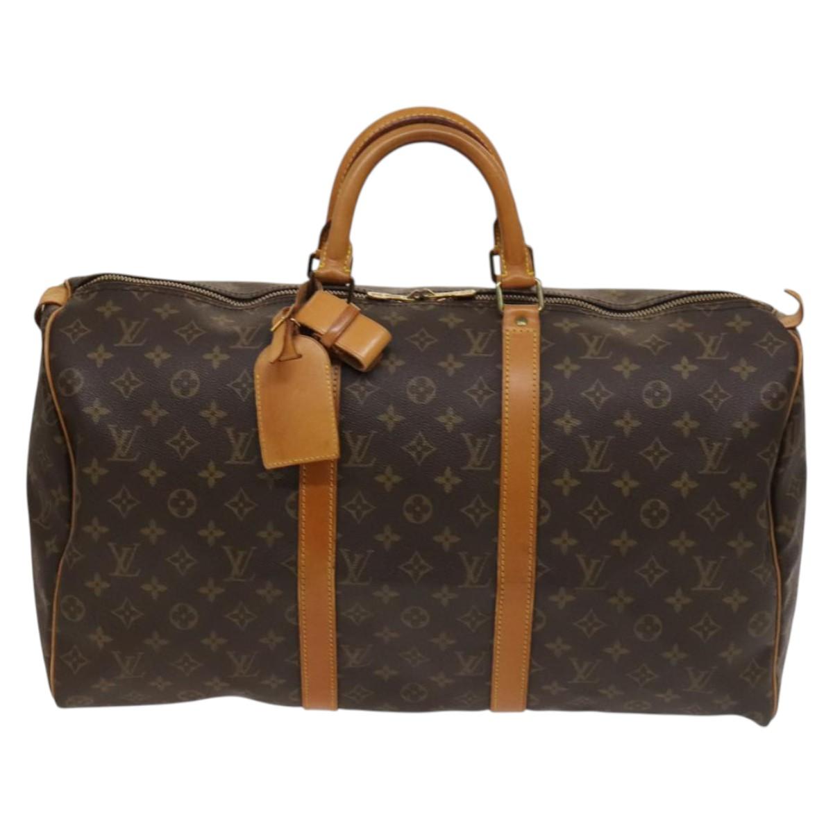 LOUIS VUITTON Monogram Keepall 50 Boston Bag M41426 LV Auth 135538