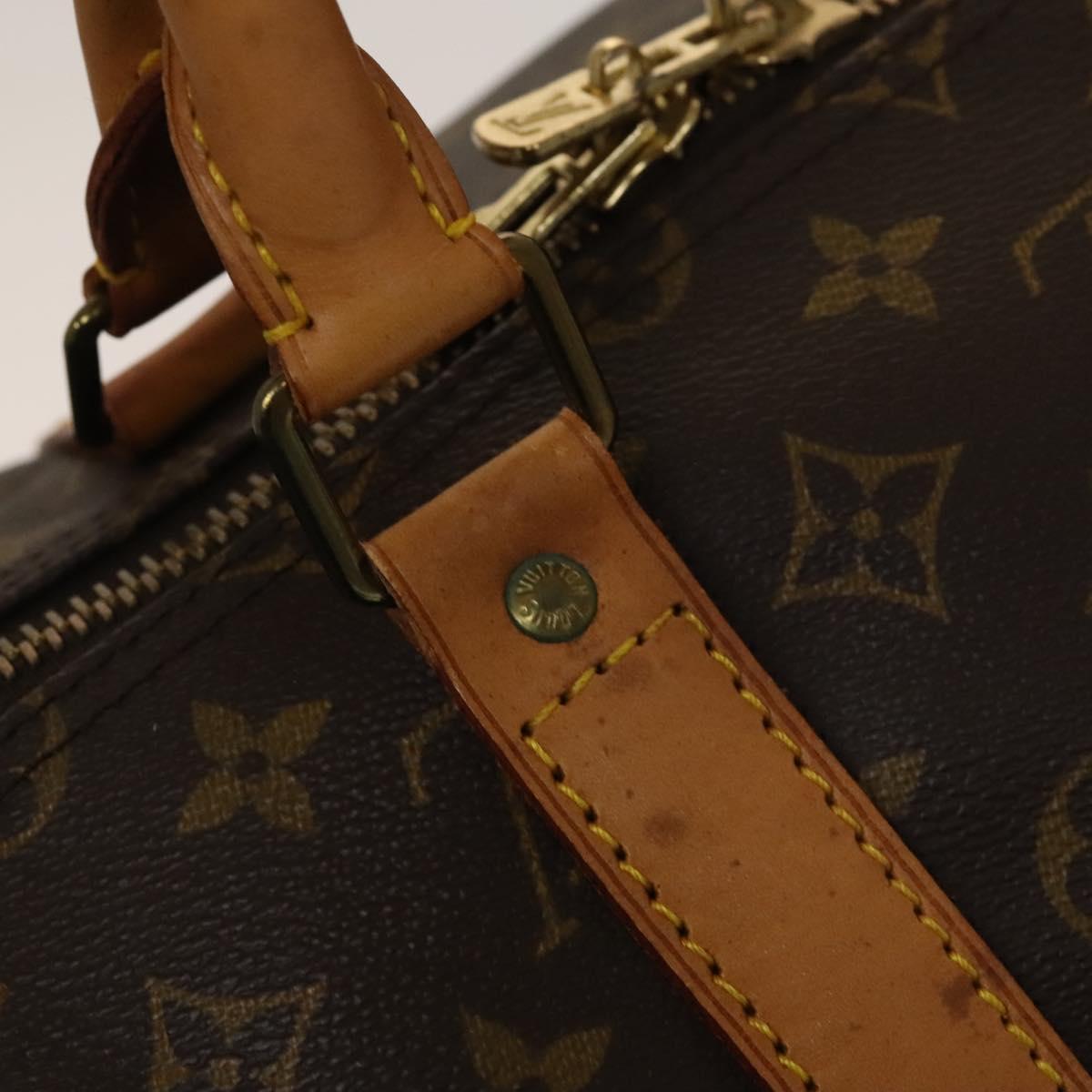 LOUIS VUITTON Monogram Keepall 55 Boston Bag M41424 LV Auth 135575