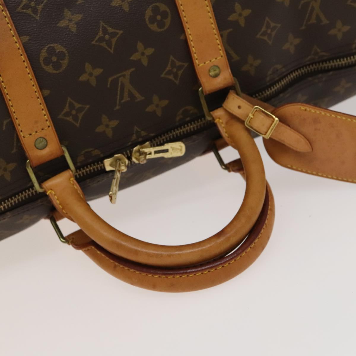 LOUIS VUITTON Monogram Keepall 55 Boston Bag M41424 LV Auth 135575