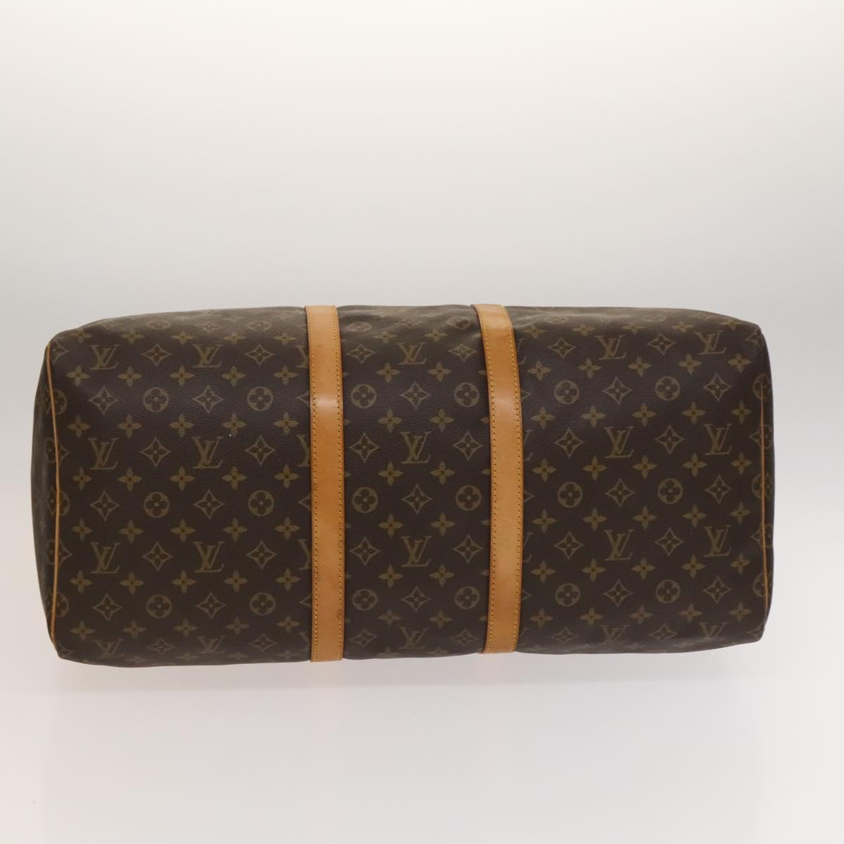 LOUIS VUITTON Monogram Keepall 55 Boston Bag M41424 LV Auth 135575