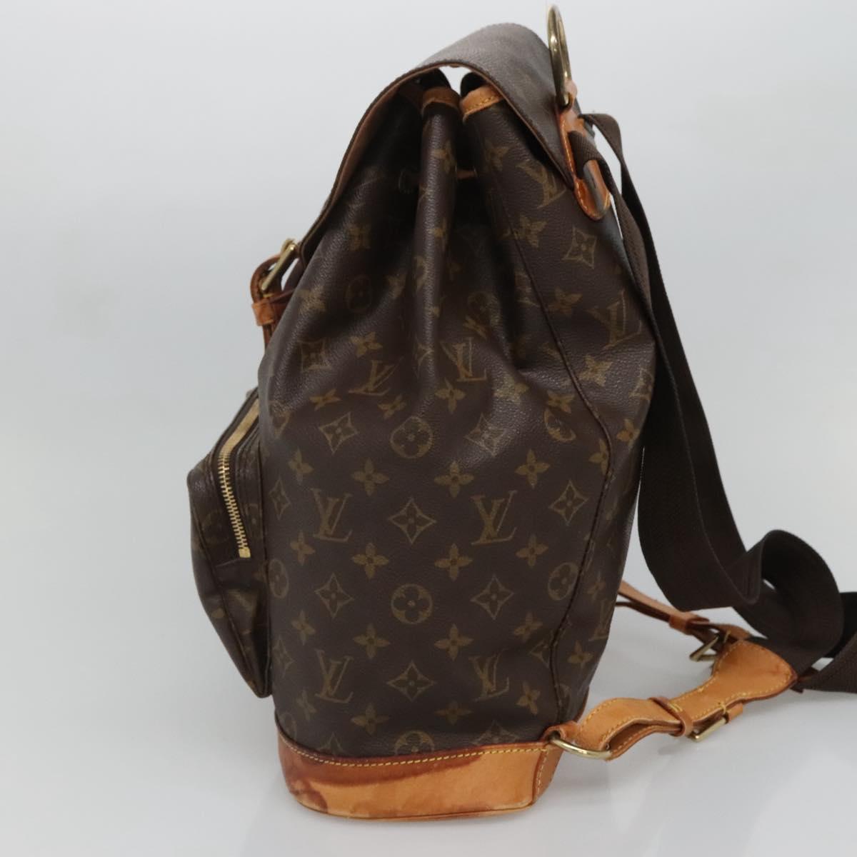 LOUIS VUITTON Monogram Montsouris GM Backpack M51135 LV Auth 135592